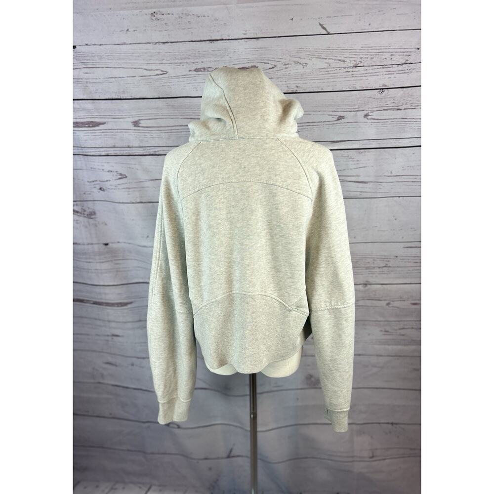 Lululemon Scuba Oversized Half-Zip Hoodie Heathered Core Ultra Light Grey M/L - Picture 5 of 8